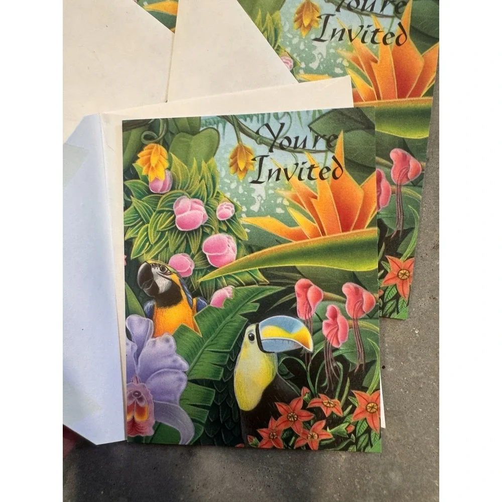 Vintage Party Invitation Card Lot Gangster Birds Humor Playing Cards